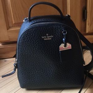 Kate Spade Black Backpack purse.
